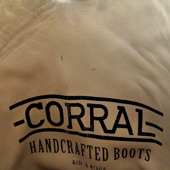 CORRAL A3355 "Antonia" gray/black embroidered leather snip toe cowgirl boots sz6 - Picture 16 of 16